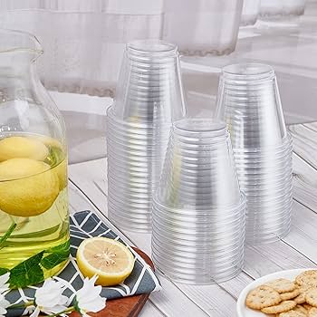 Amazon.com: Turbo Bee 300 Pack 9oz Clear Plastic Cups