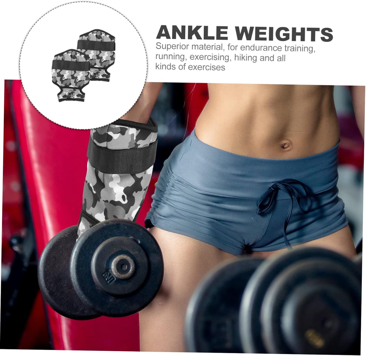 Adjustable Ankle Weights for Running 1 Pair of Leg Weights Steel Plates Breathable Fitness Equipment for Leg Training and Exercise