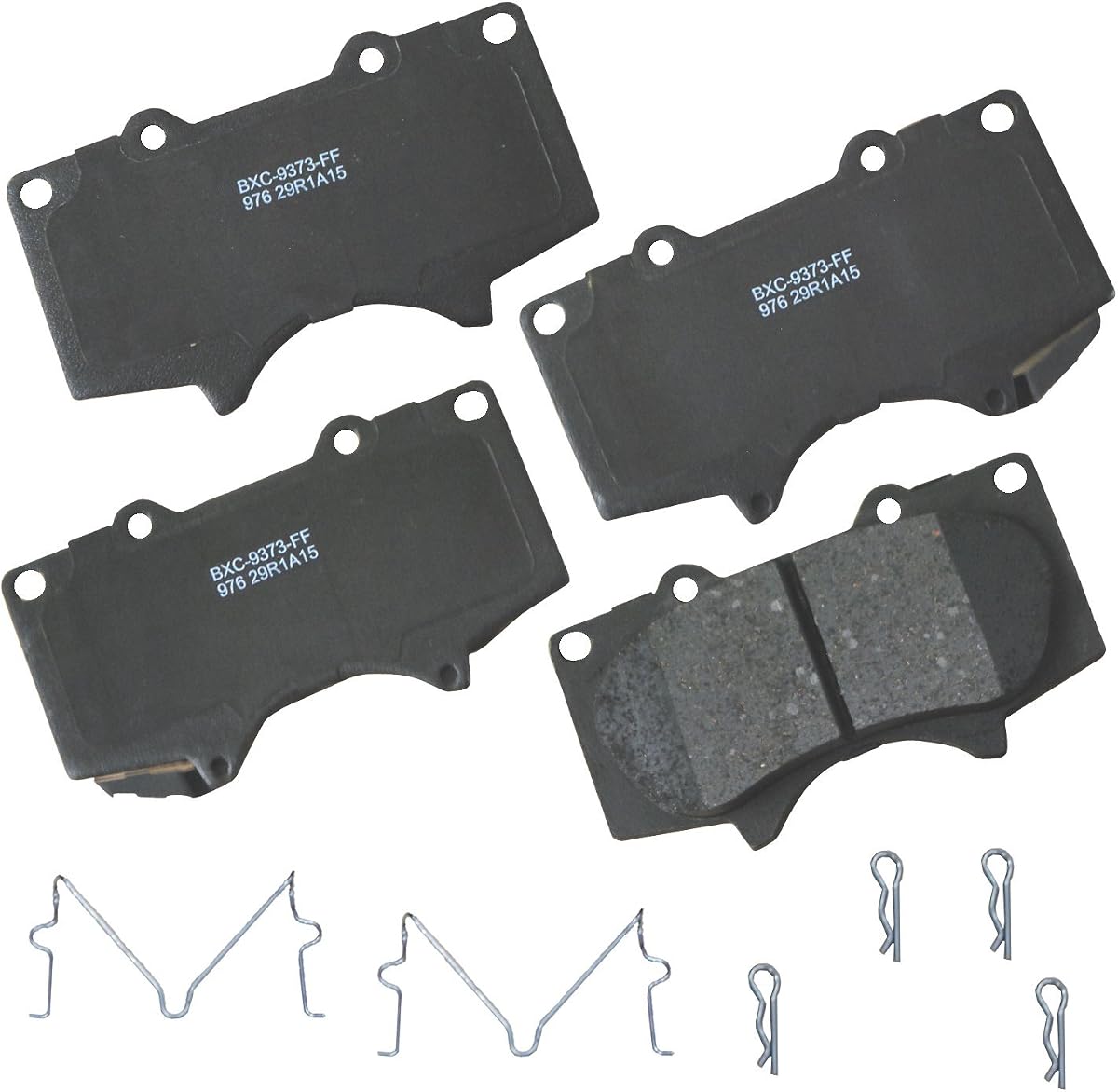 Premium SBC976 Ceramic Front Brake Pads for Select Models JAC Frison, Lexus GX460, GX470, Mitsubishi Montero, Toyota 4Runner, FJ Cruiser, Sequoia, Tacoma, Tundra