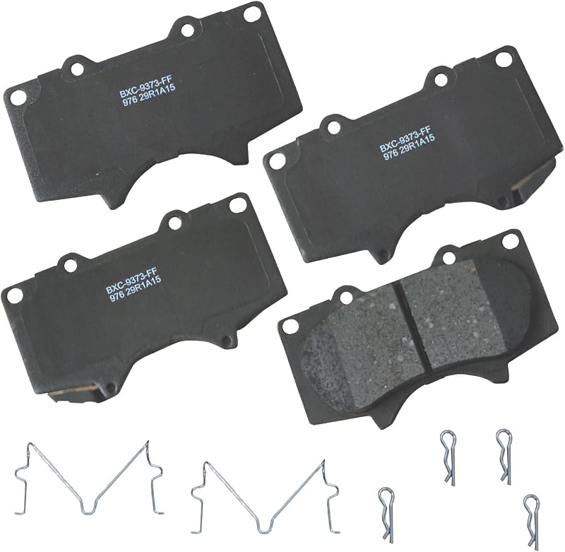 Premium SBC976 Ceramic Front Brake Pads for Select Models JAC Frison, Lexus GX460, GX470, Mitsubishi Montero, Toyota 4Runner, FJ Cruiser, Sequoia, Tacoma, Tundra