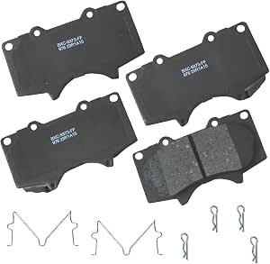 Bendix Premium SBC976 Ceramic Front Brake Pads for Select Models JAC Frison, Lexus GX460, GX470, Mitsubishi Montero, Toyota 4Runner, FJ Cruiser, Sequoia, Tacoma, Tundra