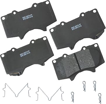 Bendix Premium SBC976 Ceramic Front Brake Pads for Select Models JAC Frison, Lexus GX460, GX470, Mitsubishi Montero, Toyota 4Runner, FJ Cruiser, Sequoia, Tacoma, Tundra