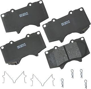 Bendix Premium SBC976 Ceramic Front Brake Pads for Select Models JAC Frison, Lexus GX460, GX470, Mitsubishi Montero, Toyota 4Runner, FJ Cruiser, Sequoia, Tacoma, Tundra