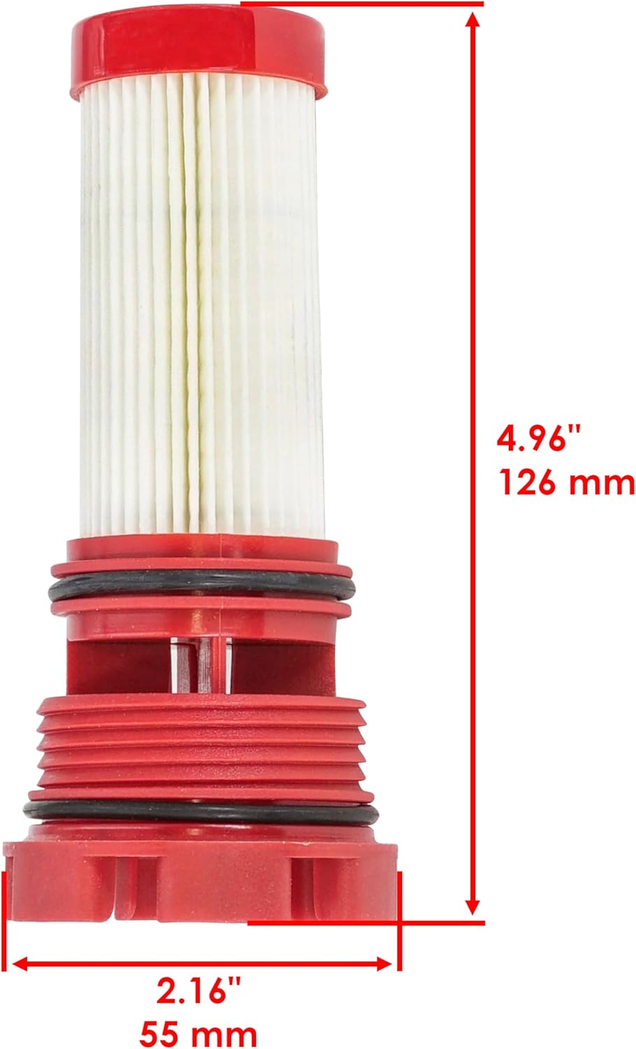 Caltric Fuel Filters Compatible with Mercury Marine 250 Pro XS DFI 250HP 300 Verado 300HP / 35-8M0020349 35-884380T 35-8M0060041Qty 6