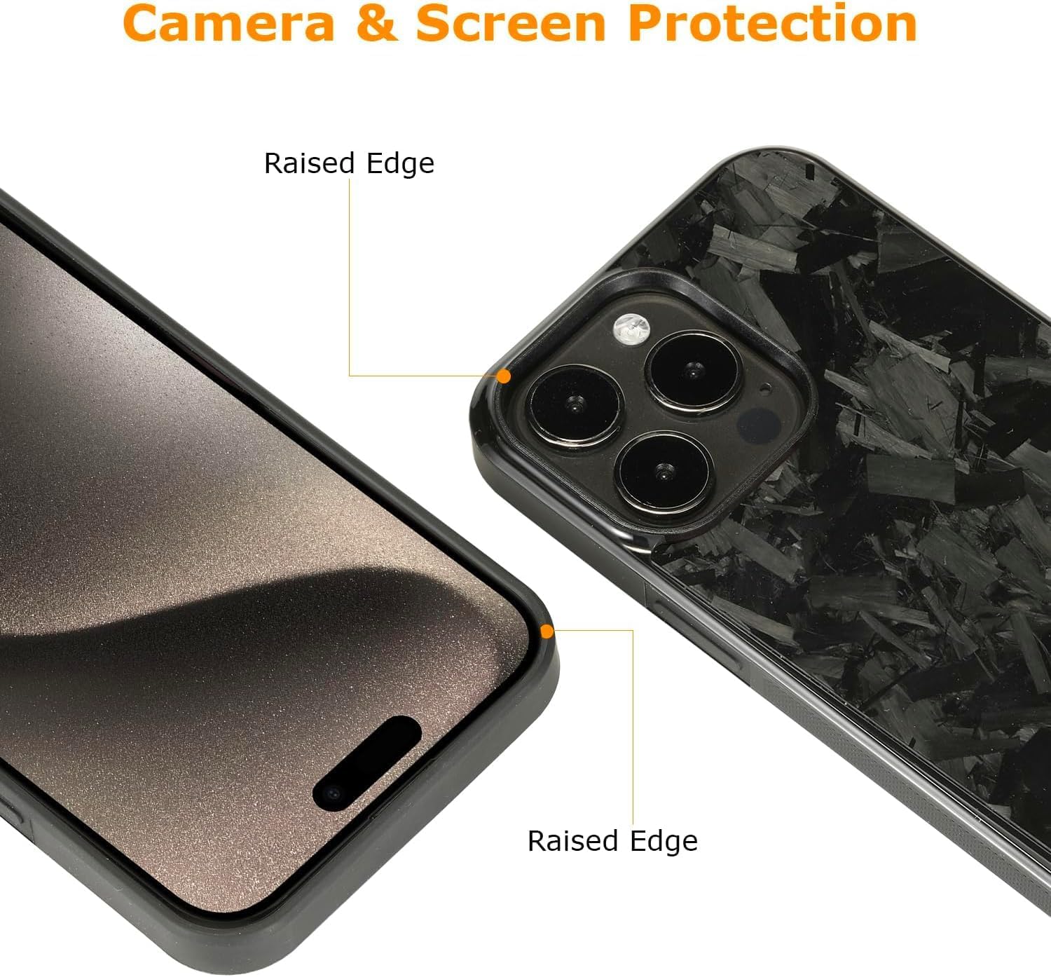 Forged Carbon Fiber Phone Case for iPhone 17, Large Pattern Aramid Fiber, All-Inclusive Magnetic Wireless Charging Anti-Fall Protective Phone Case (Black)