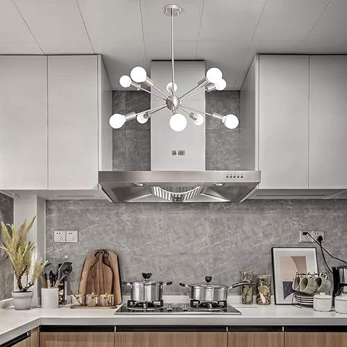 Miniatura 5 de Lámpara de techo Sputnik, candelabro, lámpara para cocina, comedor, dormitorio, sala de estar, comedor