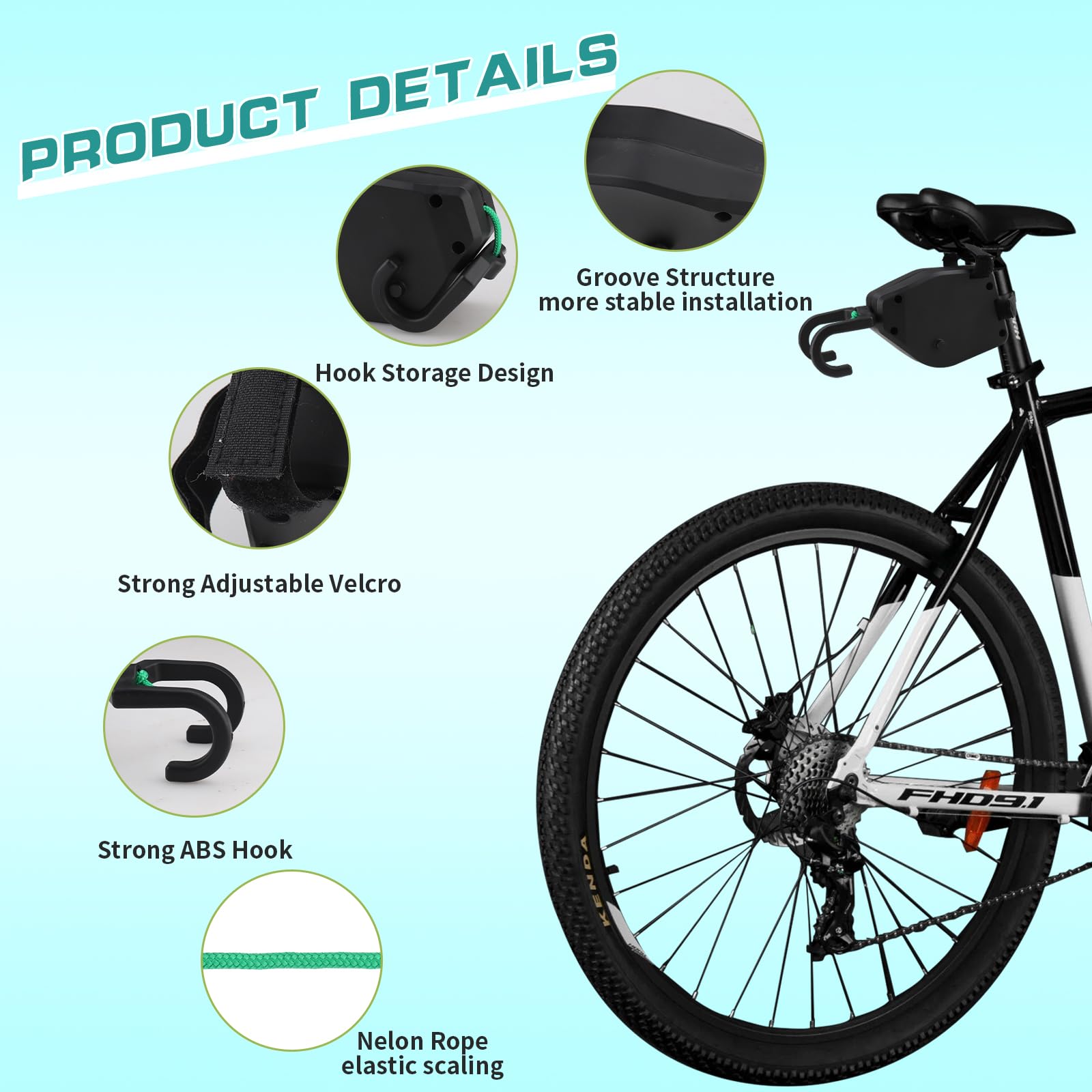 Cuerda de Remolque para Bicicleta Infantil, 2,5 M Retráctil Sistema Remolque Bici Capacidad de Carga de 500 Libras para MTB Niños, Bicicleta de Montaña