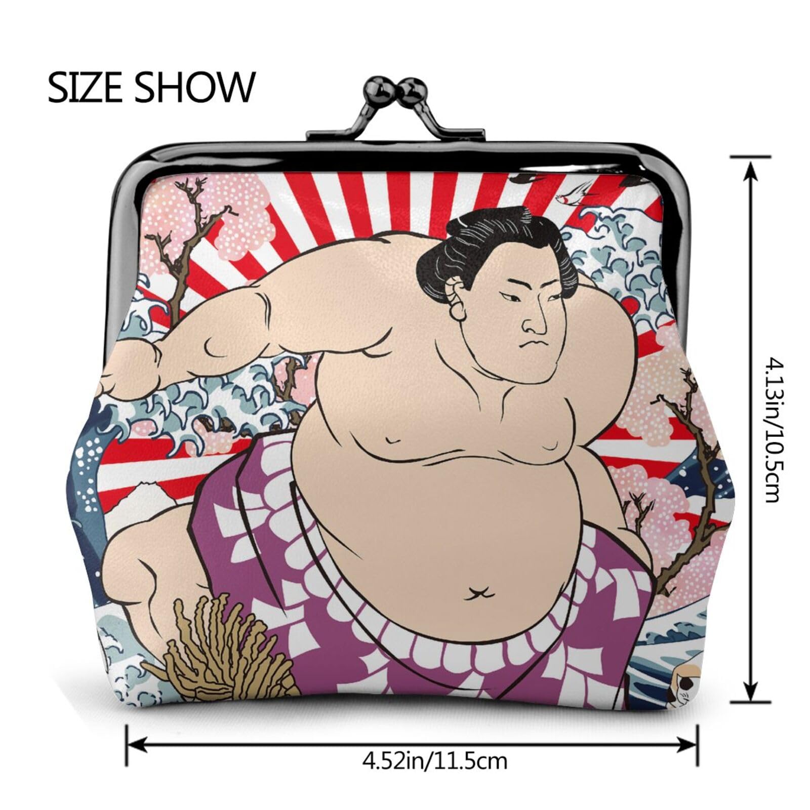 Amazon.co.jp: Gamaguchi Wallet, Sumo Wrestling, Ukiyo-e, Japanese Style,  Coin Purse, Parent and Child Wallet, Mini Wallet, Coin Case, Coin Case,  Small Pouch, Stylish, Card Storage, Cosmetic Pouch, Small Items, PU :  Clothing,