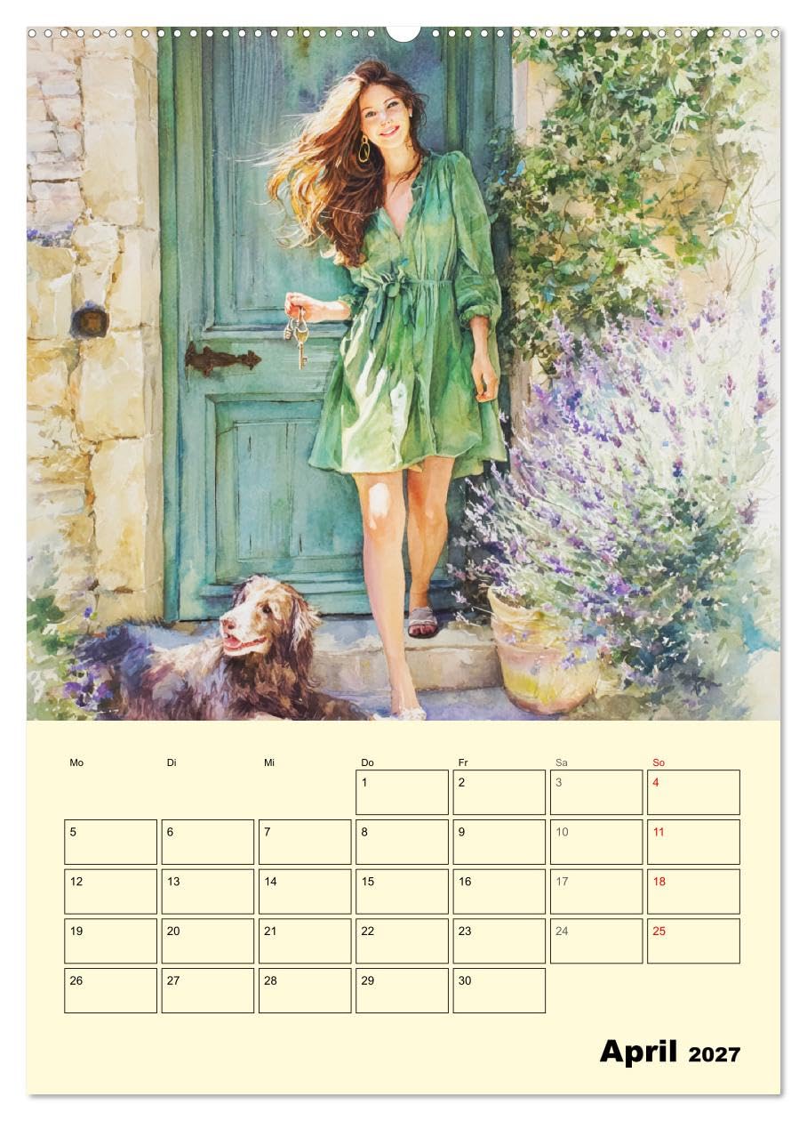 Zeit für Mich. Inspiration für kleine Fluchten und Pausen (hochwertiger Premium Wandkalender 2027 DIN A2 hoch), Kunstdruck in Hochglanz: Aquarelle von ... vom Alltag nehmen (CALVENDO Menschen)