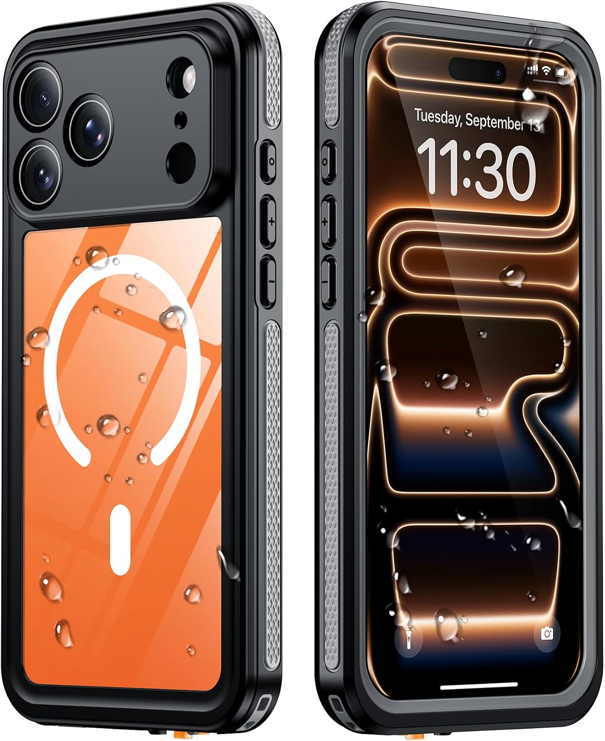 Temdan Designed for Google Pixel 11 Pro XL Case Waterproof, Built-in Screen & Camera Protector IP68 Underwater Full Body Military Dropproof Shockproof Case for Pixel 11 Pro XL 6.8 Inch, Black