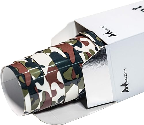 Miniatura 2 de Vinilo adhesivo de poliuretano de camuflaje de 10 pulgadas x 5 pies, vinilo HTV para planchar para camisetas, prendas, rollo de vinilo de