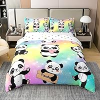 Vista 13 de Juego de ropa de cama de 100 % algodón pastel arcoíris con rayas abstractas onduladas, funda de edredón brillante, turquesa, azul, rosa, morado