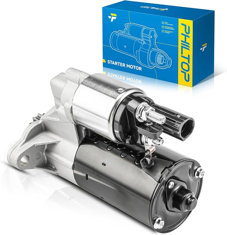Motor de partida PHILTOP 19001N 12 V 1 kW para Volkswagen GTI, Jetta, Eos e Audi A3/TT – 1 unidade