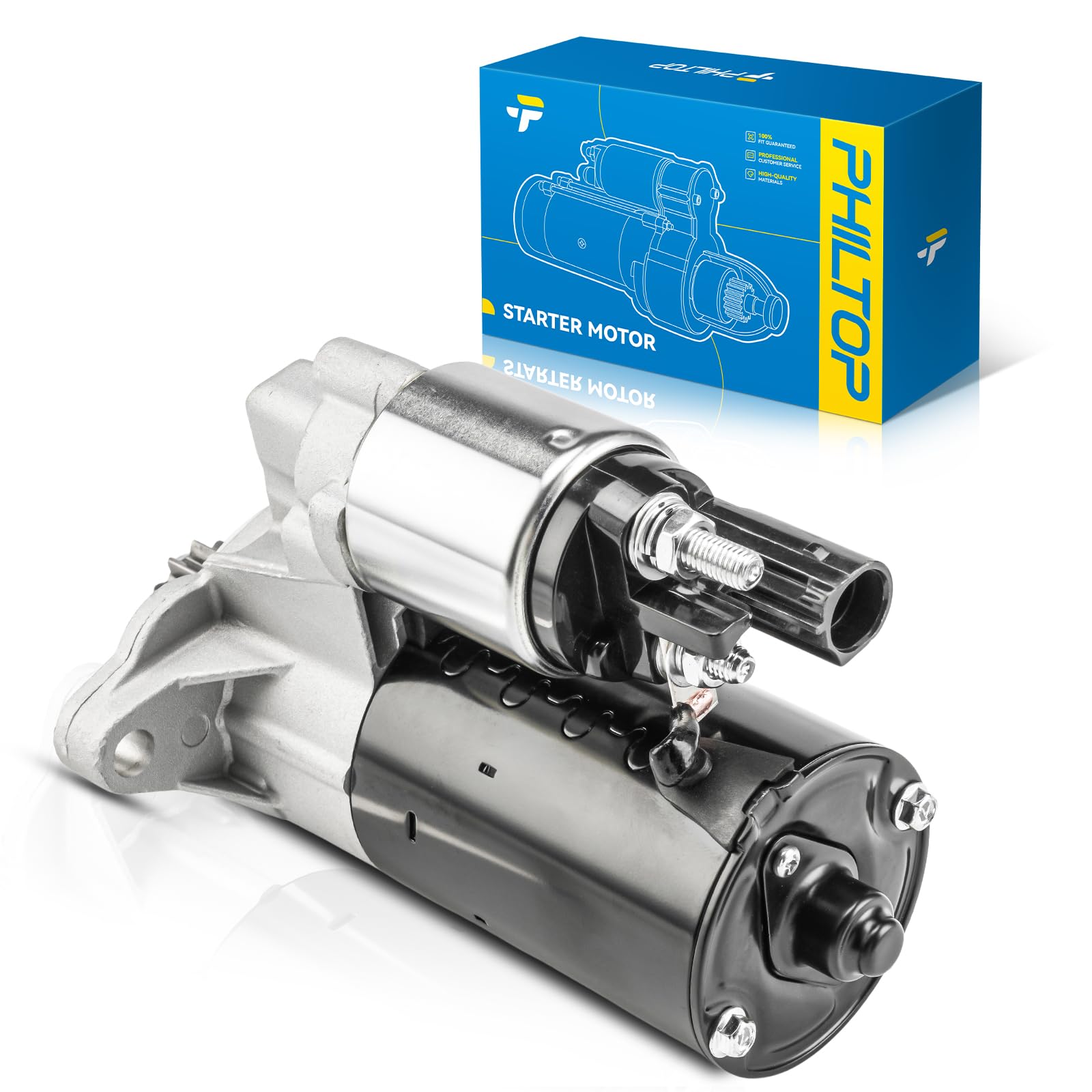 PHILTOP New Starter 19001N Compatible with Volkswagen 2006-2009 GTI 2.0T