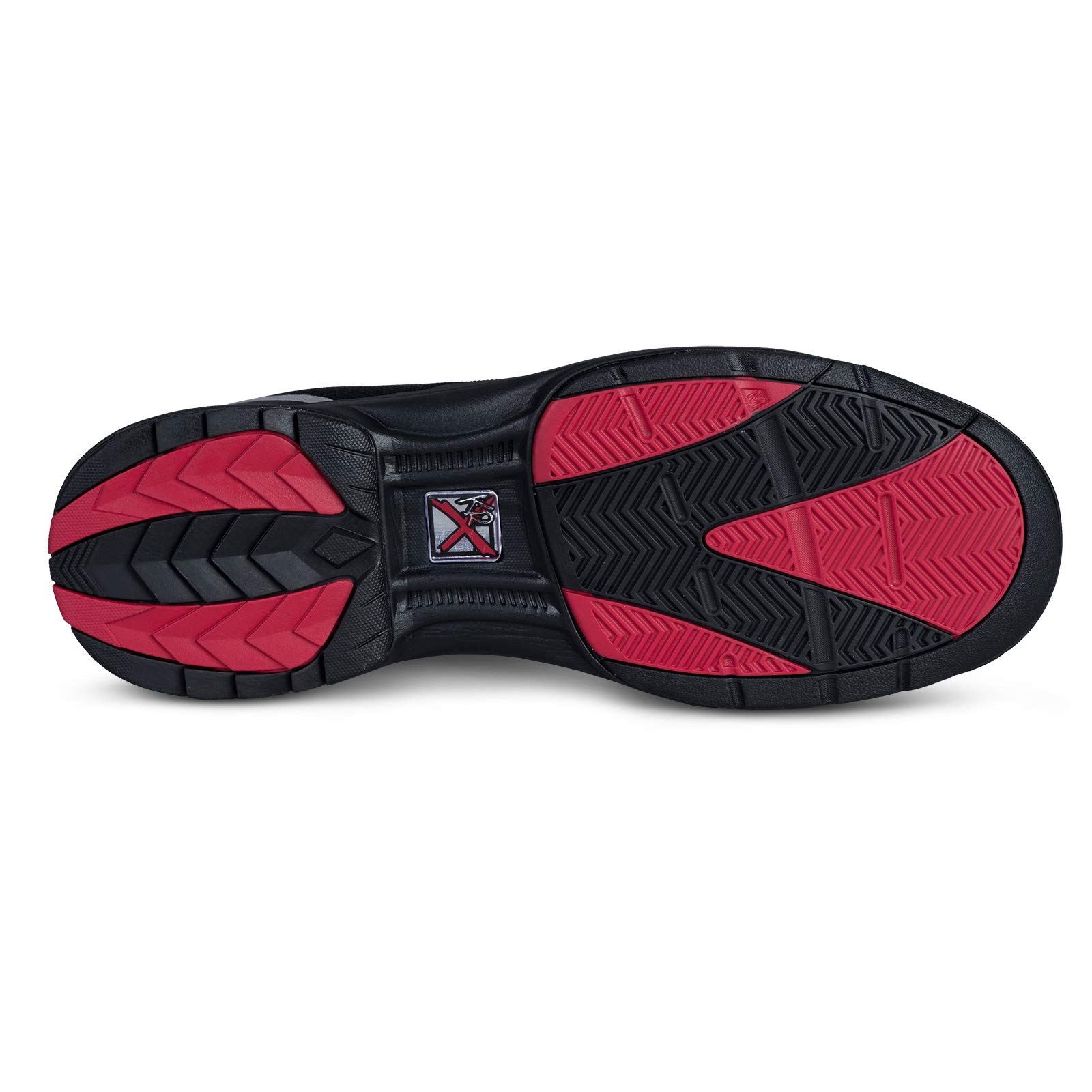 Strikeforce Ignite Black/Grey/Red Interchangeable Performance Men's Bowling Shoe with Interchangeable Slide Pad