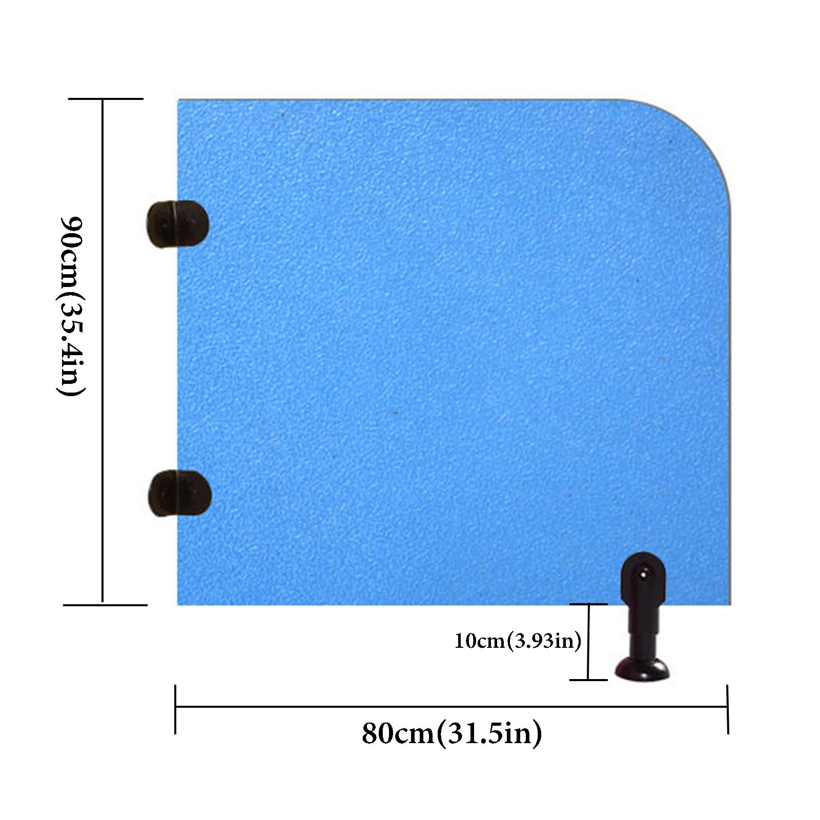 Trwała żółta przegroda na pisuar dla dzieci – solidna przegroda do szkół, przedszkoli, toalet rodzinnych i publicznych (89 cm x 80 cm) - zwiększa higienę i prywatność