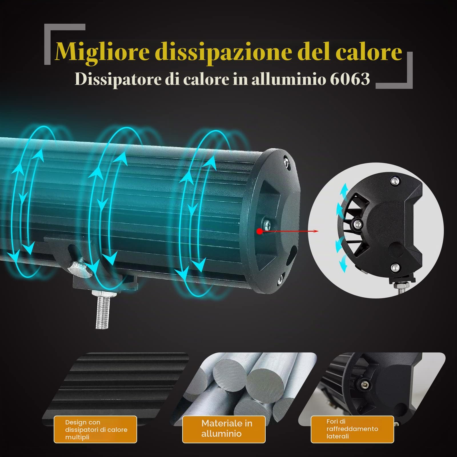 SKYWORLD 20 pollici 50 cm 510W Barra Led con Bull Bar Staffa y Cablaggio | Barra Luminosa Fuoristrada Led Bar, Fari Luci di Lavoro per 4x4 Auto Offroad Camion Veicoli SUV, Impermeabile 6000K Bianco
