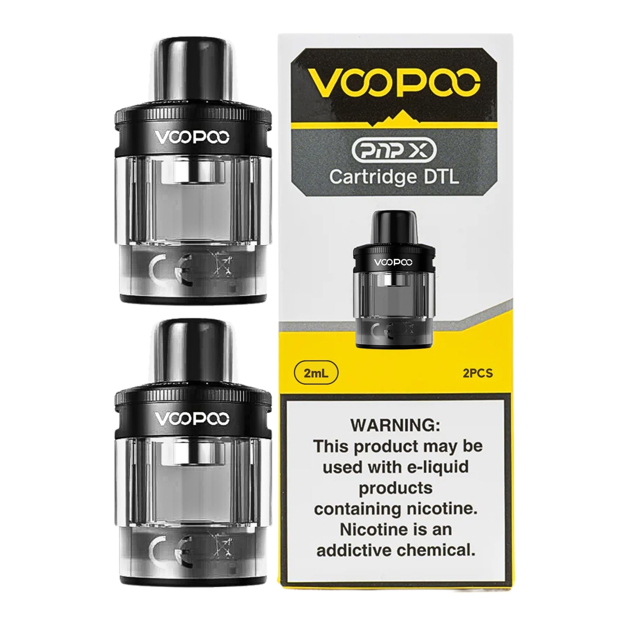 Voopoo PNP X Replacement Pod [DTL] - 2 Pack - DTL Vaping, Leakproof, Using PNP  X Coils, 360 Airflow Control, No Nicotine (Black) : Amazon.co.uk:  Electronics & Photo