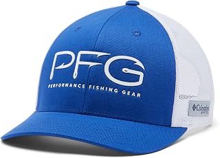 Unisex PFG Mesh Snap Back Hooks Ball Cap, Tanzanite/White, One Size