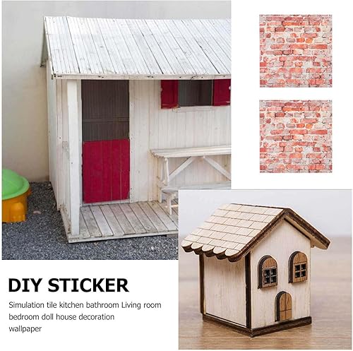 Miniatura 9 de ABOOFAN Azulejos en miniatura 4 piezas de azulejos simulados Casa de muñecas Decoración en miniatura y accesorios en miniatura Azulejo de casa de