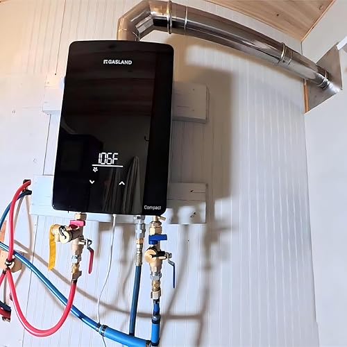 Miniatura 2 de GASLAND Kit de válvula de servicio de calentador de agua sin tanque de 34 pulgadas, con válvula de alivio de presión, válvulas aisladoras de