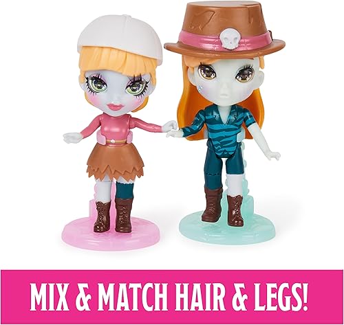 Miniatura 7 de Zombaes Forever, Wild Vibes, Big Cat Un-Rescue Zombie Dolls & Accessories Deluxe Set, 2 figuras exclusivas de 3.5 pulgadas, 2 mascotas y más