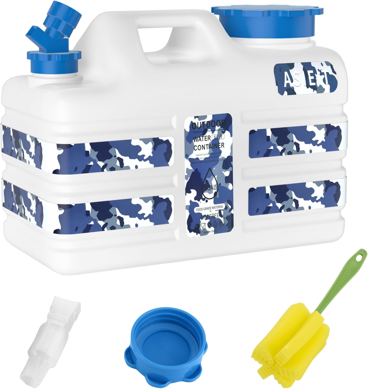 Gallon Water Jug with Spigot, Portable Water Tank BPA Free, Leak-Proof Water Containers for Camping Water Storage Containers for Emergency Outdoor Hiking