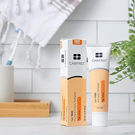 CariFree Gel 1100 (Citrus) Anti-Cavity Fluoride Toothpaste with Nano Hydroxyapatite, Cavity Prevention and Enamel Protection, Dentist Recommended for Kids and Adults, 2.40 oz. (Pack of 4)