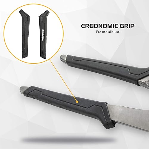 Miniatura 3 de Olympia Tools Juego de 2 alicates para lengüeta y ranura, alicates de mandíbula recta de 10 y 12 pulgadas con agarre de cojín, múltiples posiciones