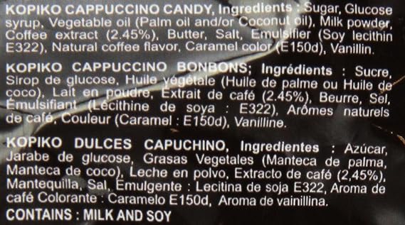 Kopiko Cappuccino Candy Bold-Tasty Hard Candy from Indonesia with Real Coffee Extract A Satisfying Boost for On-the-Go Energy (4.23oz)