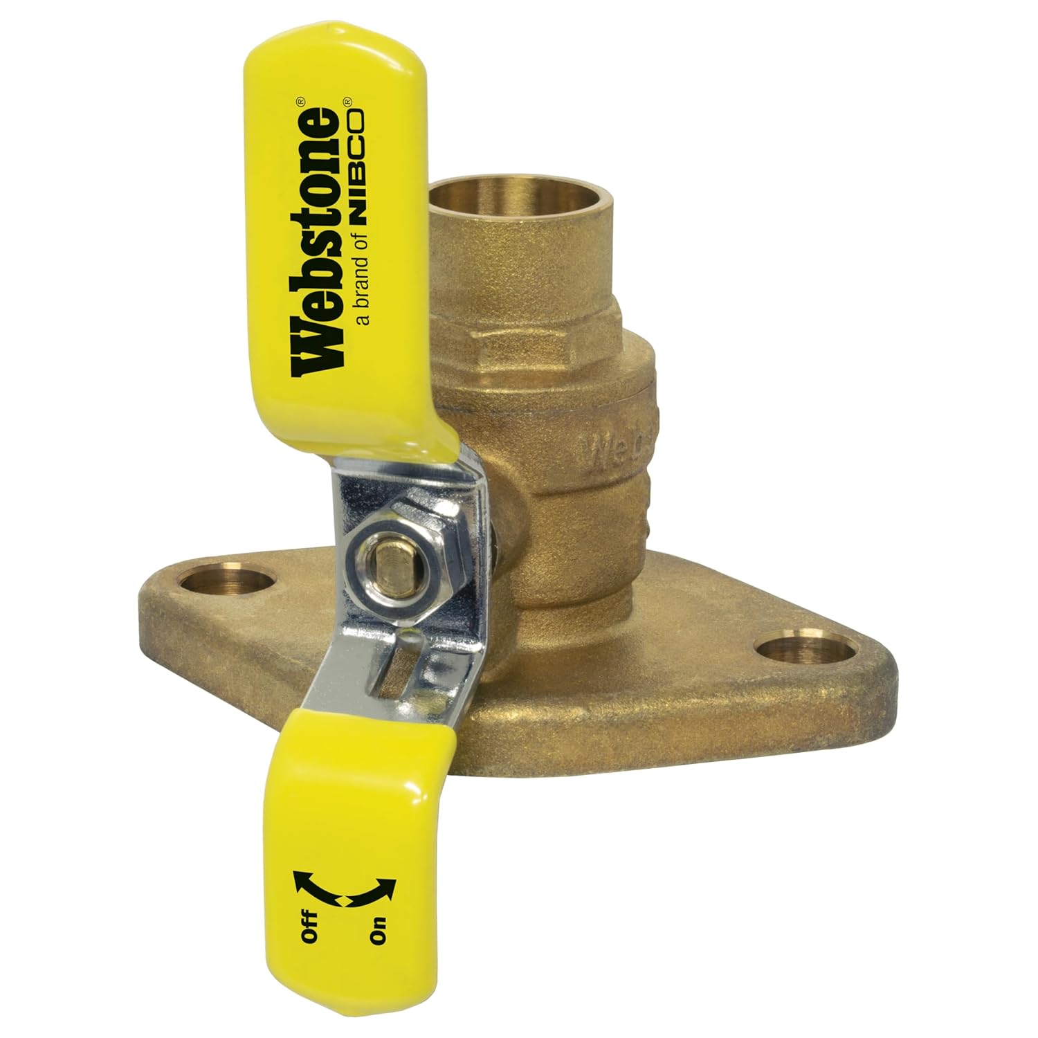 Web Stone 40404 Threaded Isolator Flange Valve, 1" Size, Brass