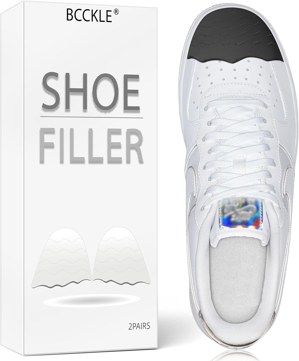 Shoe Fillers Inserts for Loose Shoes - Anti Slip Toe & Heel Pads with Ergonomic Design | Adjustable Insoles for Big Shoes Prevent Heel Slippage | Unisex Comfort.