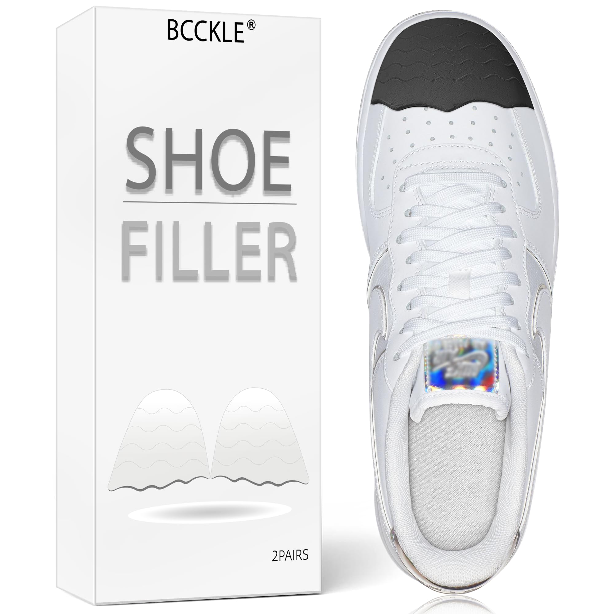 Photo 1 of Shoe Fillers Inserts for Loose Shoes - Anti Slip Toe & Heel Pads with Ergonomic Design | Adjustable Insoles for Big Shoes Prevent Heel Slippage.