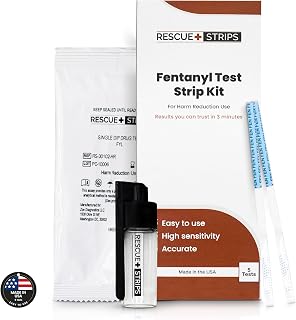 Fentanyl Test Strips Kit I 5-Pack for Quick and Reliable Detection Drug Test Strips for Liquids, Powders, Pills, Urine I Tested at University of Notre Dame