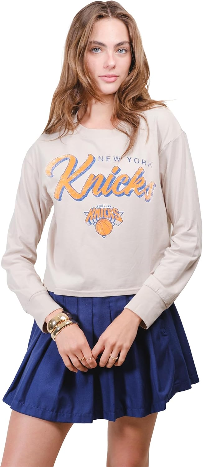 Ultra Game Women's NBA Official Super Soft Crop Top Shirt