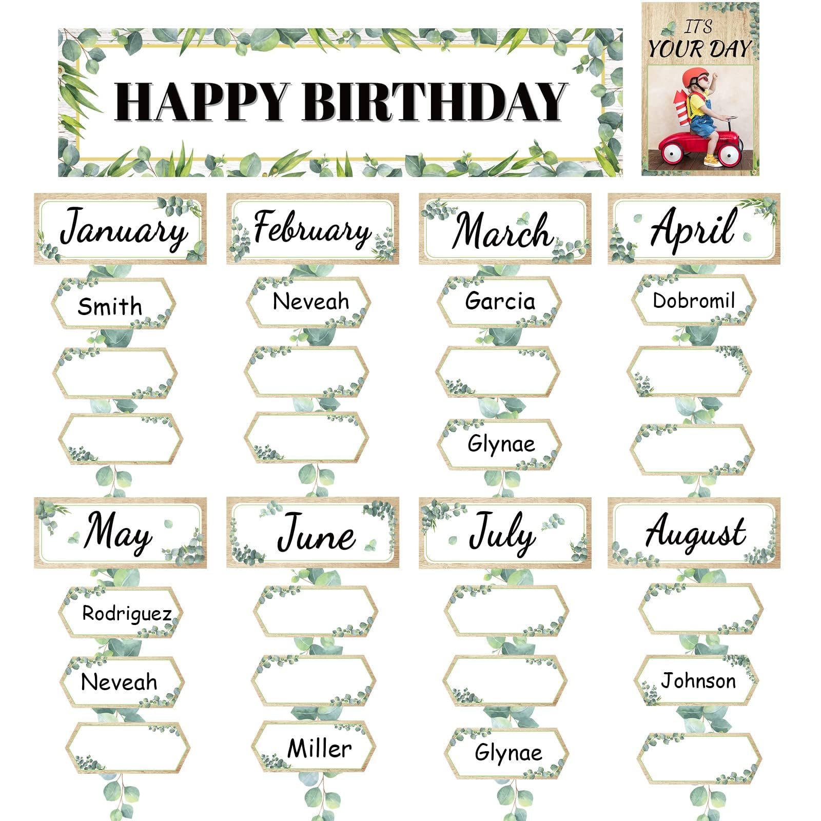 amazon-com-111pcs-eucalyptus-birthday-bulletin-board-set-mini-classroom-happy-birthday-chart-cutouts-name-plates-kits-decorations-for-calendars-bulletin-boards-wall-classrooms-preschool-school-supplies-office-products for Class Birthday Chart Printable Free Amazon.com : 111pcs Eucalyptus Birthday Bulletin Board Set Mini Classroom Happy Birthday Chart Cutouts Name Plates Kits Decorations for Calendars Bulletin Boards Wall Classrooms Preschool School Supplies : Office Products for Class Birthday Chart Printable Free
