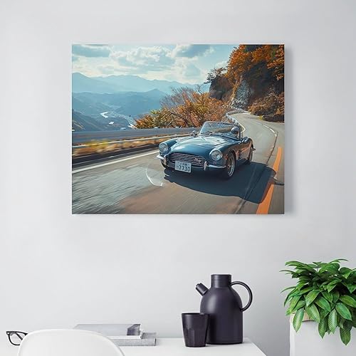 Miniatura 3 de HouLaiZhe 90s Retro Classic Car Jdm Posters Canvas Wall Aesthetic Room Decor Wall Painting Prints Gallery Room Wall Decor for Bedroom Living Room