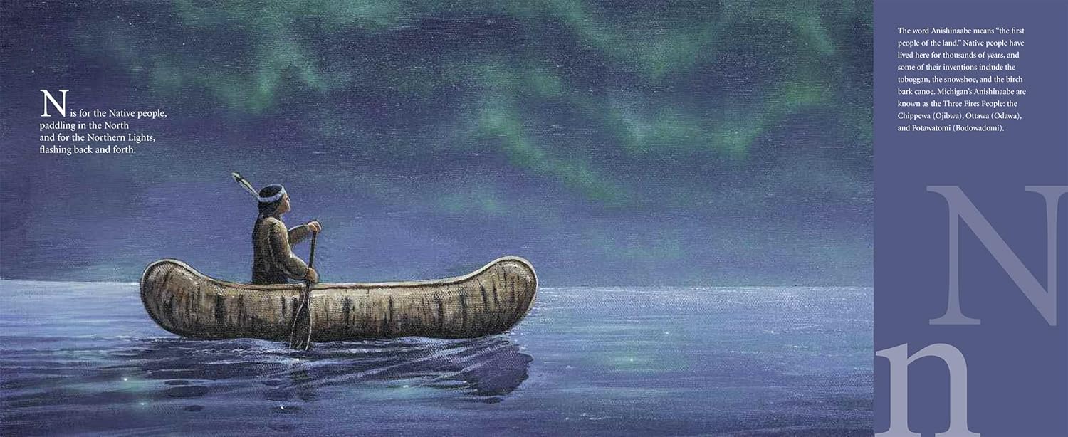 M Is For Mitten: A Michigan Alphabet (Discover America State by State) - Image 4