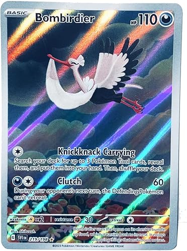Pokemon - Bombirdier 219198 - Scarlet & Violet - Illustrator Rare - Holo Full Art