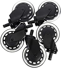 Tofficu Rodas De Cadeira De Escritório Com Rodízios De Polia 5 Peças Para Tapete Rodas De Carro Móveis Polia Deslizante Rodas De Móveis Leves Rodas De Rodízio De Proteção De Tapete Rodas