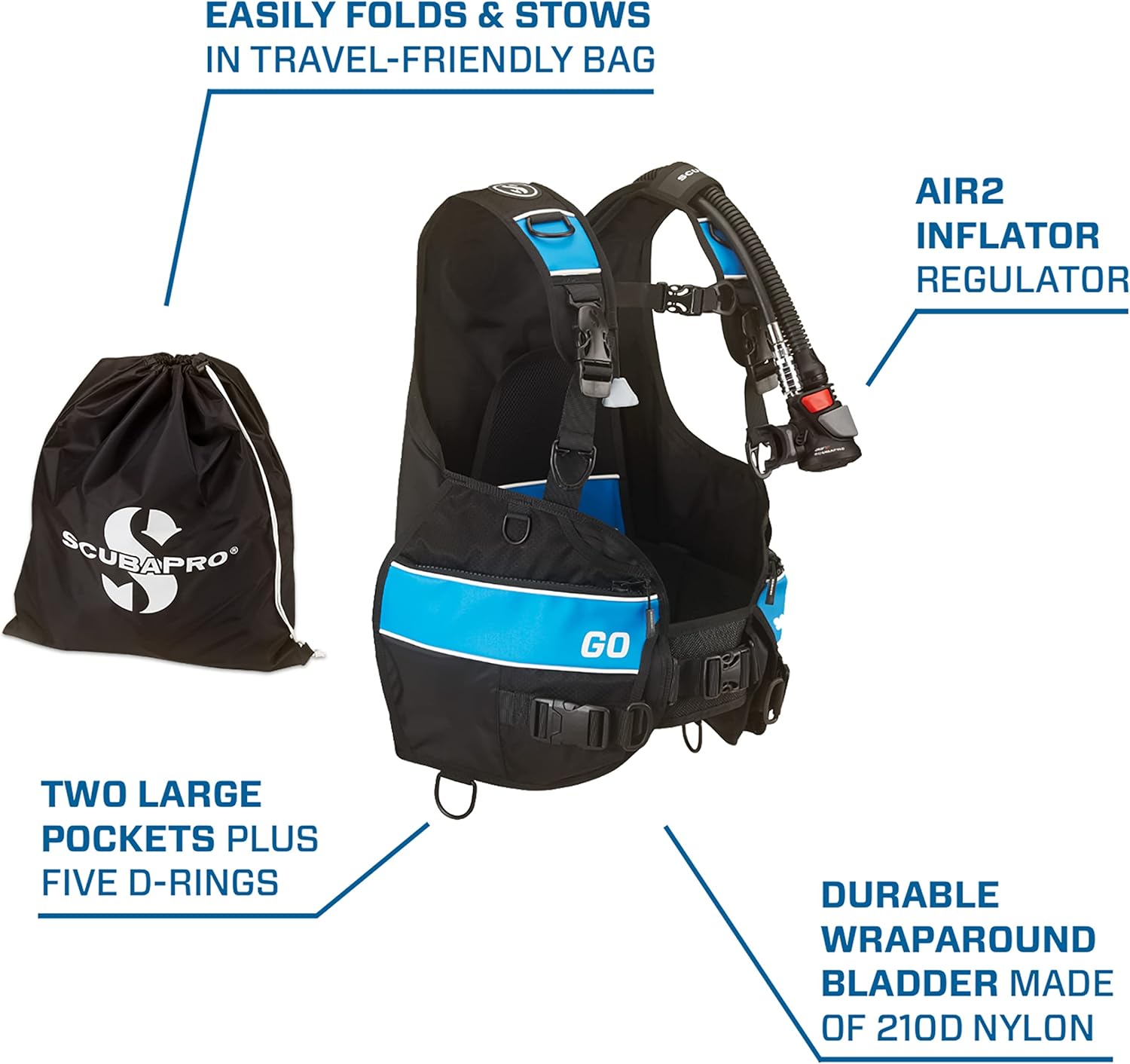 SCUBAPRO Go Diving BCD, Quick Cinch
