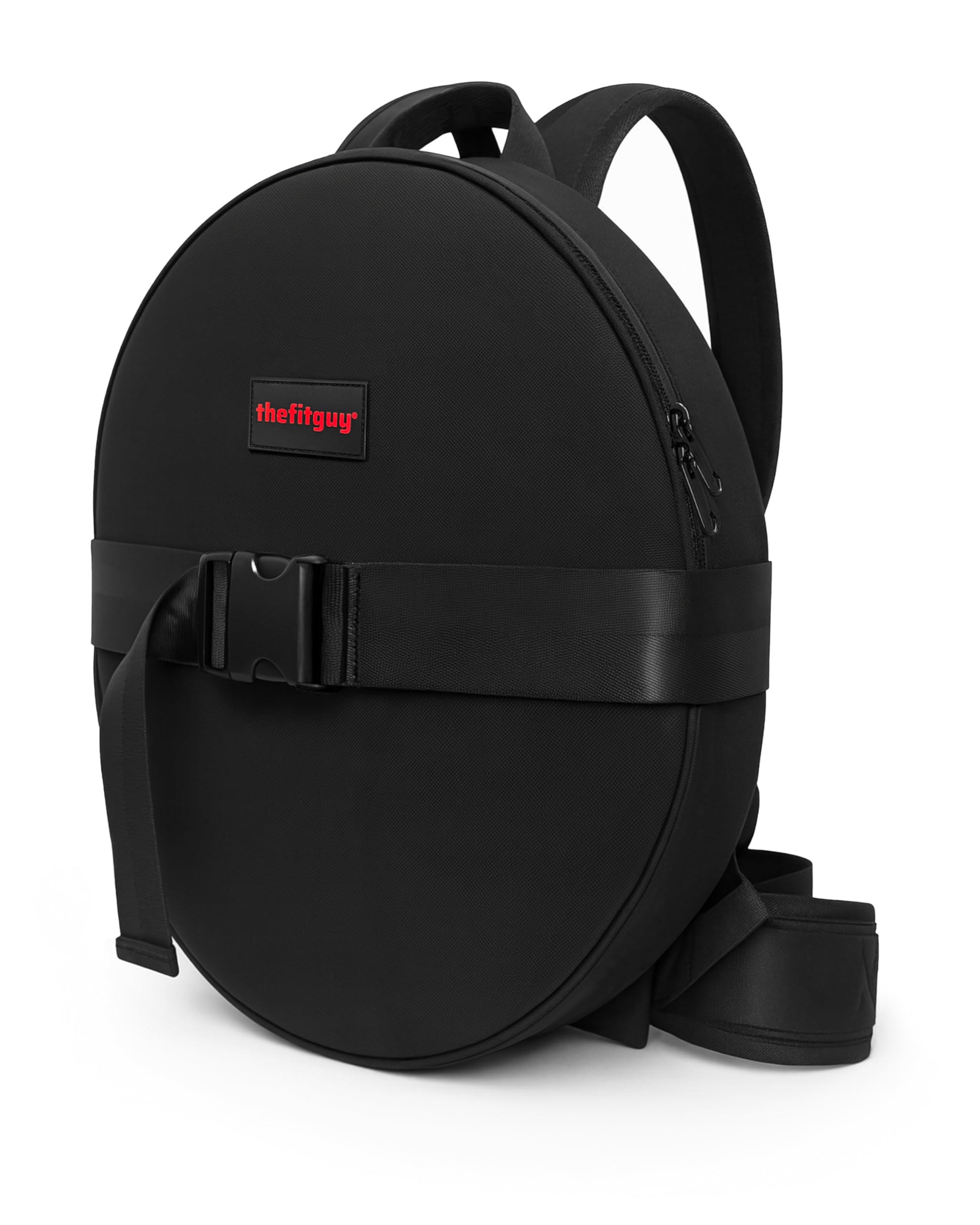 THEFITGUY Gewichteter Rucksack für Hantelscheiben im Fitnessstudio, für Liegestütze, Wadenheben, Kniebeugen, Tragen auf Rücken oder Vorderseite, passend für bis zu 44,5 cm Durchmesser, 6,3 cm dicke