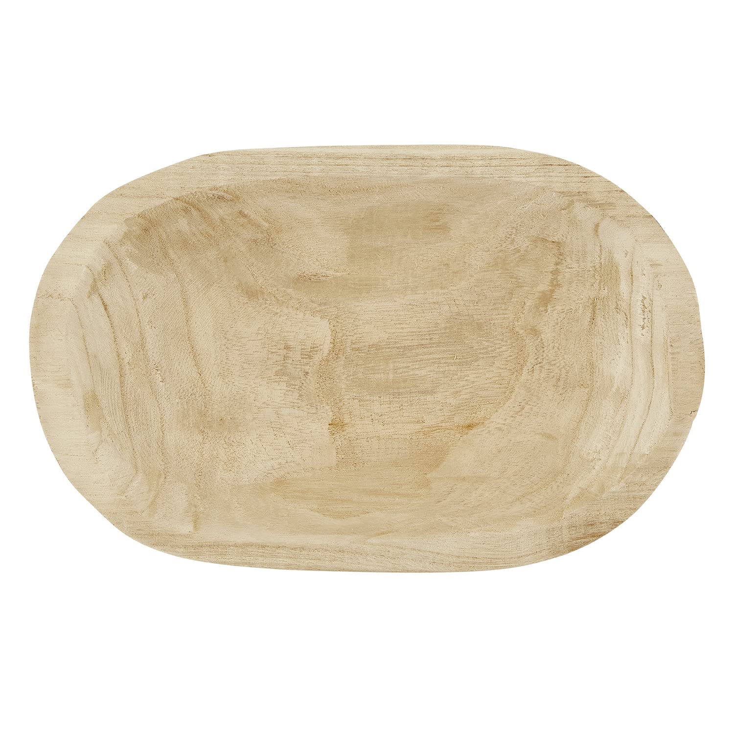 Santa Barbara Design Studio TableSugar Paulownia Wood Dough Bowl, 12 x 7.5-Inch, Natural