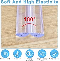 Vista 4 de Protector de esquina a prueba de bebés, protectores de esquinas transparentes de 6.6 (6.6 ft), protector de esquinas para muebles y parachoques