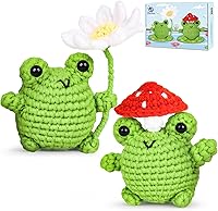 Vista 8 de Kit de ganchillo para principiantes, kit de inicio de ganchillo con tutoriales en video paso a paso, suministros de tejido de ganchillo Amigurumi