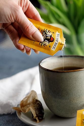 Miniatura 4 de BUSY BEE Paquetes de miel cruda, 40 paquetes en total, miel de flores silvestres de EE. UU