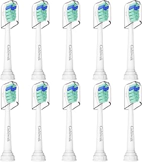 Replacement Toothbrush Heads for Philips Sonicare Electric Toothbrush, Brush Heads Compatible with Phillips Sonicare Click-on Toothbrush Heads,10 Pack