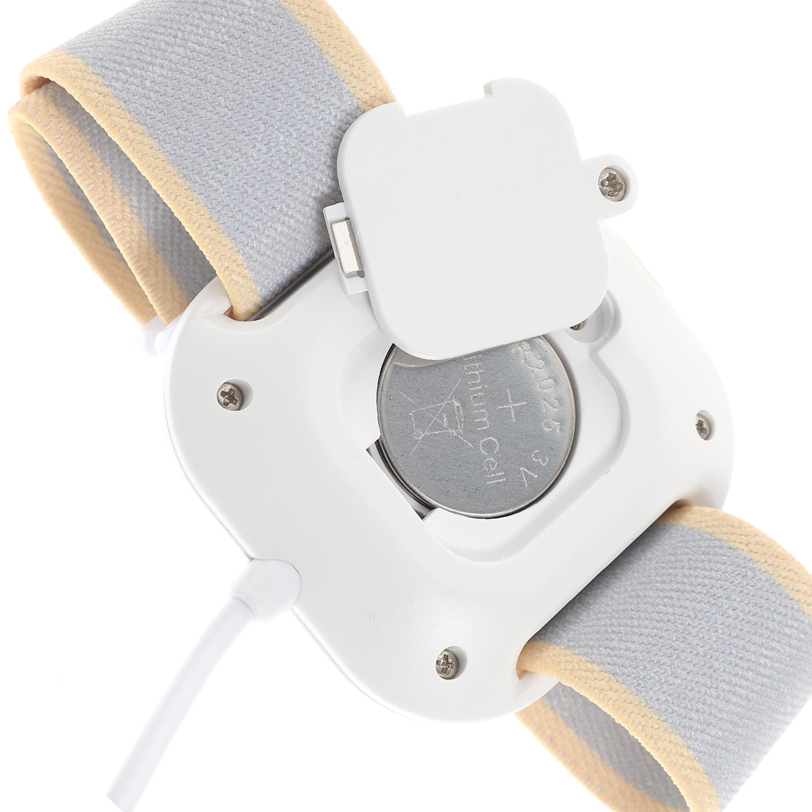 SECFOU Alarme D’énurésie Nocturne Vibration et Son, Capteur D’urine Ajustable Unisexe, Blanc, pour Bébés, Garçon et Filles et Adultes – Dispositif de Surveillance Pratique
