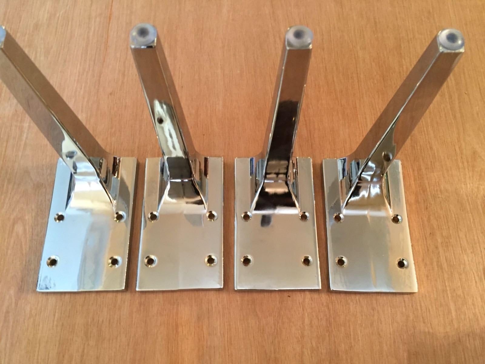 TexasHardware Sofa, Table Furniture Legs Chrome Finish Pack of 4