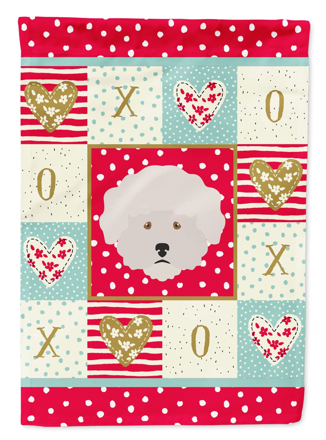 Drapeau en toile Bichon Frisé grand format Caroline's Treasures haute résistance